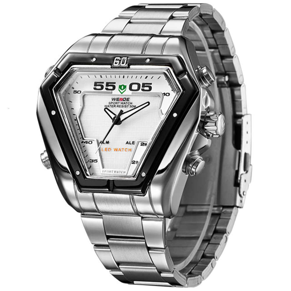 WEIDE WH1102-2C Men Popular Multi-color Japan Original Movement Big Dial LED Digital Automatic Sport Wrist Watch250D, Wh1102-1c
WEIDE WH1102-2C Men Popular Multi-color Japan Original Movement Big Dial LED Digital Automatic Sport Wrist Watch250D, Wh1102-1c