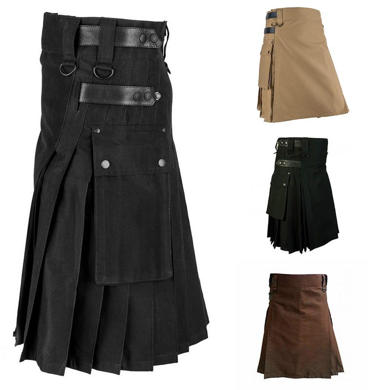 Men' Pants Scottish Mens Solid Classic Retro Traditional Plaid Medieval Cargo Personality Kilts Check Pattern Trousers Skirts 2021, Black
Men' Pants Scottish Mens Solid Classic Retro Traditional Plaid Medieval Cargo Personality Kilts Check Pattern Trousers Skirts 2021, Black
