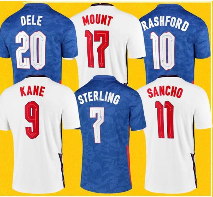 KANE RASHFORD SANCHO Soccer Jersey 2021 STERLING MOUNT ABRAHAM DELE COADY National Team Football Shirts Men + Kids Kit 20 21