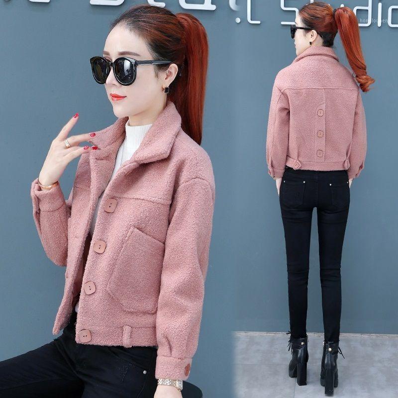Short Woolen Coat Women' Autumn And Winter Season Korean Style Loose Padded Nizi Clothes Wool & Blends, Black
Short Woolen Coat Women' Autumn And Winter Season Korean Style Loose Padded Nizi Clothes Wool & Blends, Black