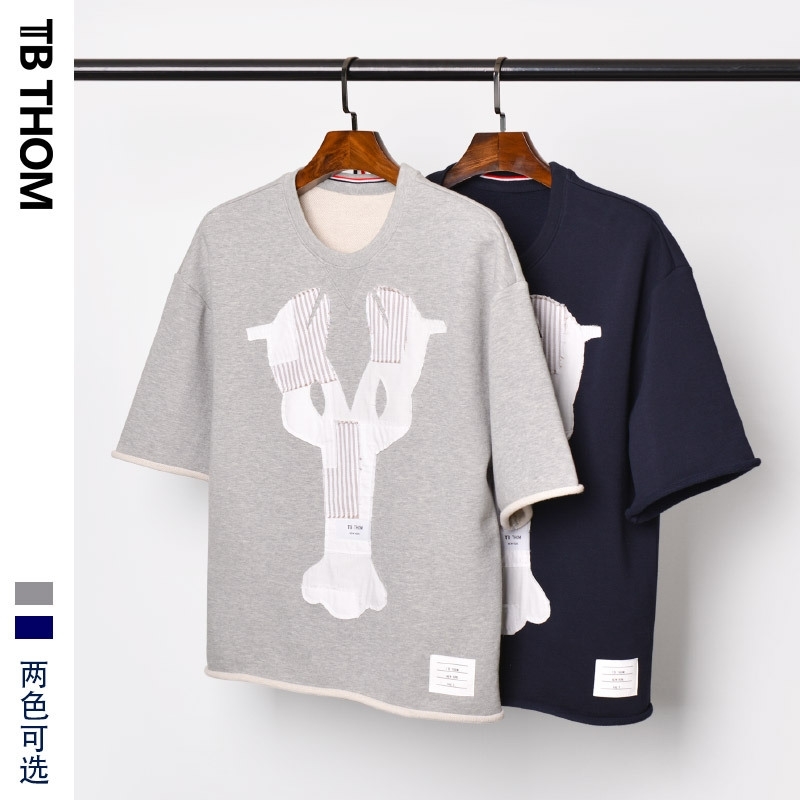 Hole beggar new TB Thom short sleeve men's T-shirt pure cotton thick loose hip hop joint trend, Gray
Hole beggar new TB Thom short sleeve men's T-shirt pure cotton thick loose hip hop joint trend, Gray