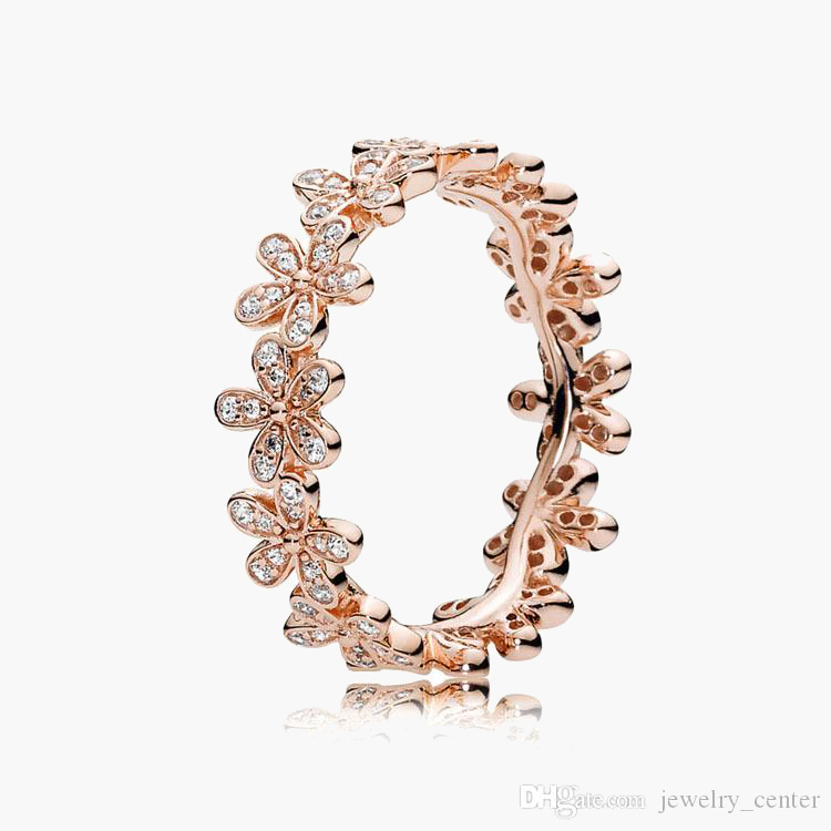 Women's 925 Sterling Silver Wedding Rings Cubic Zirconia Diamonds for Pandora Style 18K Rose gold Daisy Flower wedding rings sets Rings, Slivery;golden
Women's 925 Sterling Silver Wedding Rings Cubic Zirconia Diamonds for Pandora Style 18K Rose gold Daisy Flower wedding rings sets Rings, Slivery;golden