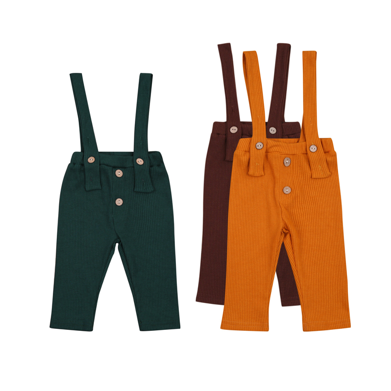 Bébé bébé garçons combinaisons 3 couleurs mignon solide boutonnage de coton de coton pantalon de dessous vêtements de fond