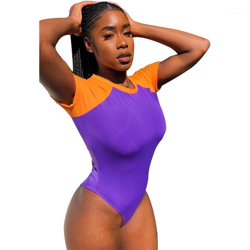 Women' Jumpsuits & Rompers Plus Size Sexy Skinny Overalls For Women Color Block Spliced Beach One Piece Bodysuit Summer O Neck Short Sleeve, Purple
Women' Jumpsuits & Rompers Plus Size Sexy Skinny Overalls For Women Color Block Spliced Beach One Piece Bodysuit Summer O Neck Short Sleeve, Purple