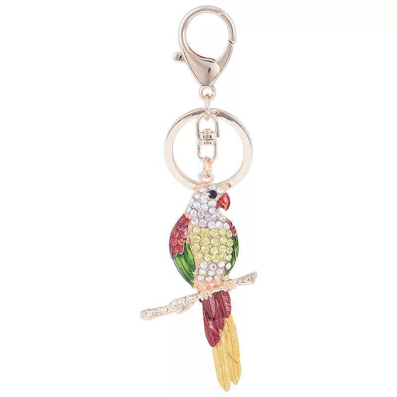 Keychains Creative Crystal Animal Key Ring Cute Oil Parrot Alloy Keychain Car Chain Female Bags Pendant Accessories Chains
Keychains Creative Crystal Animal Key Ring Cute Oil Parrot Alloy Keychain Car Chain Female Bags Pendant Accessories Chains