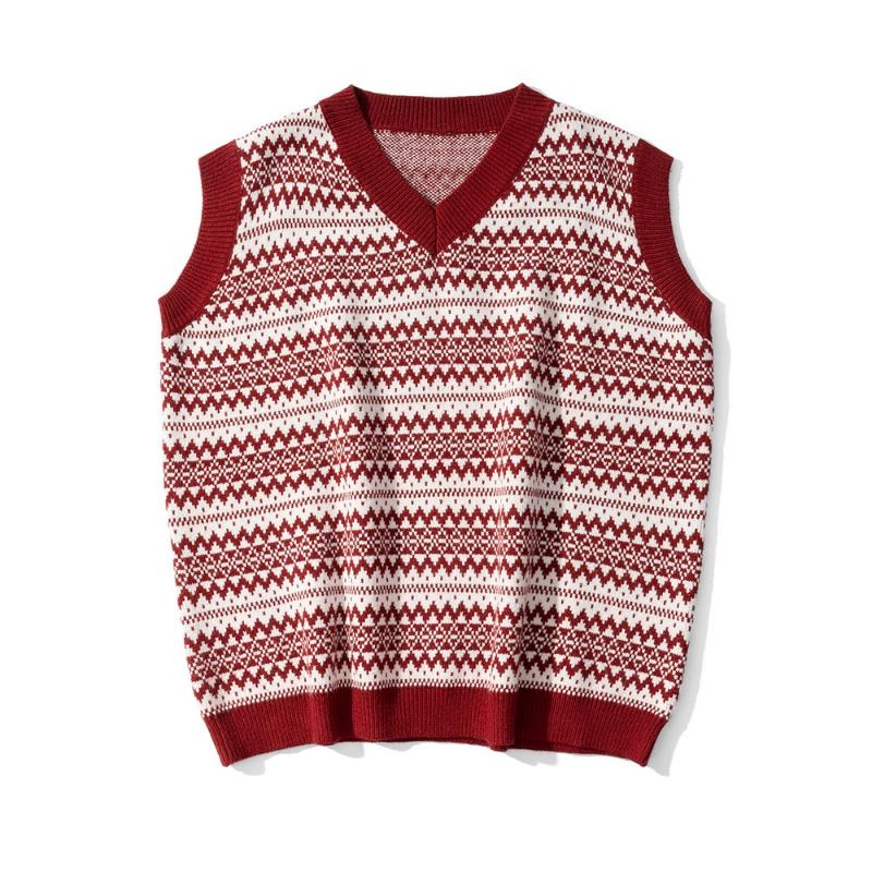 Men's Tank Tops Striped Knitted 2021 Fashion Design Original Autumn Winter Sleeveless Cotton Top Streetwear Sweater, Red
Men's Tank Tops Striped Knitted 2021 Fashion Design Original Autumn Winter Sleeveless Cotton Top Streetwear Sweater, Red