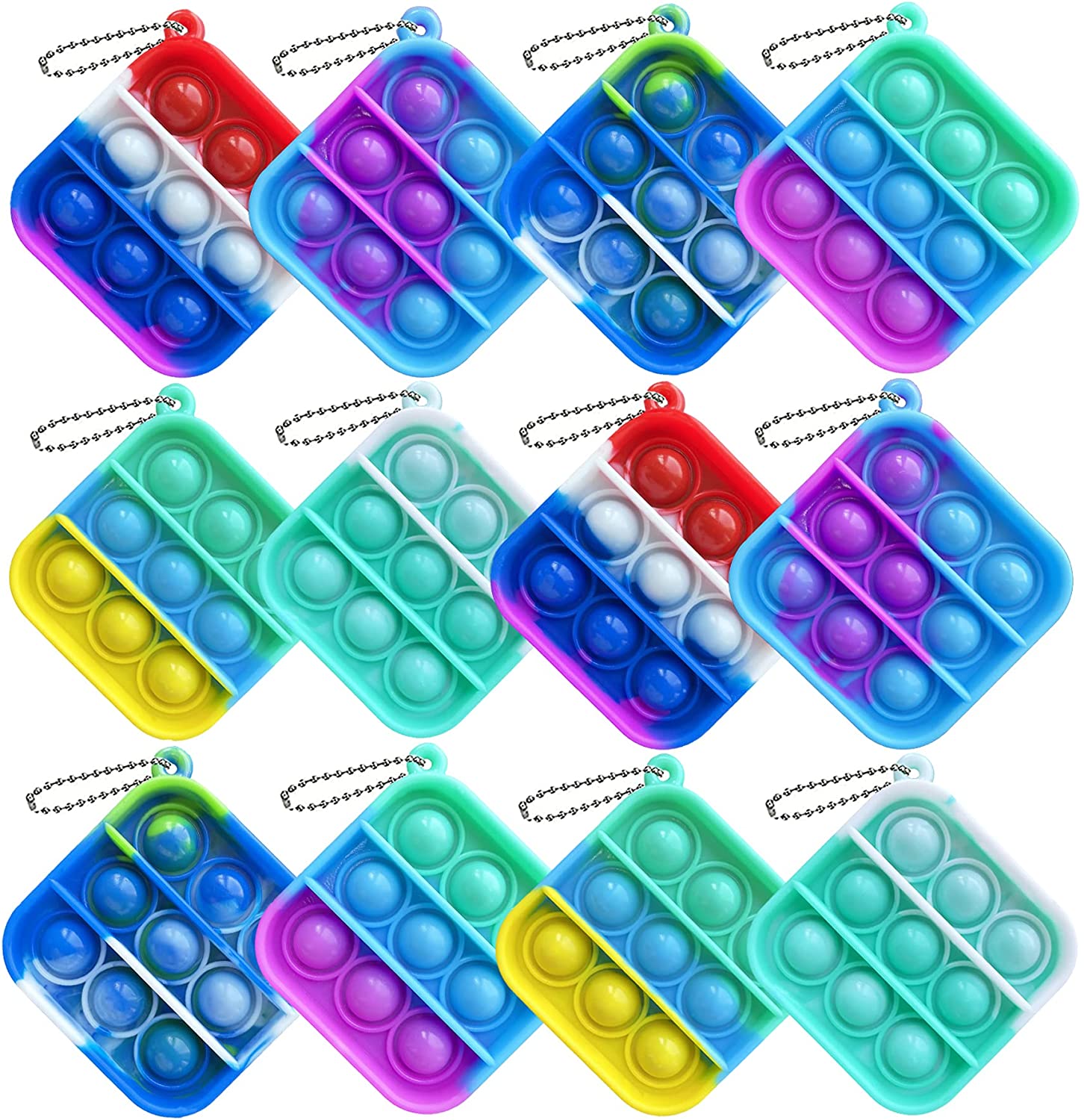 Simple Keychain Push Bubble Fidget Toys Poppers Decompression Toy Fidgets key chain Anti Stress Board 20pcs H38NTD8
Simple Keychain Push Bubble Fidget Toys Poppers Decompression Toy Fidgets key chain Anti Stress Board 20pcs H38NTD8