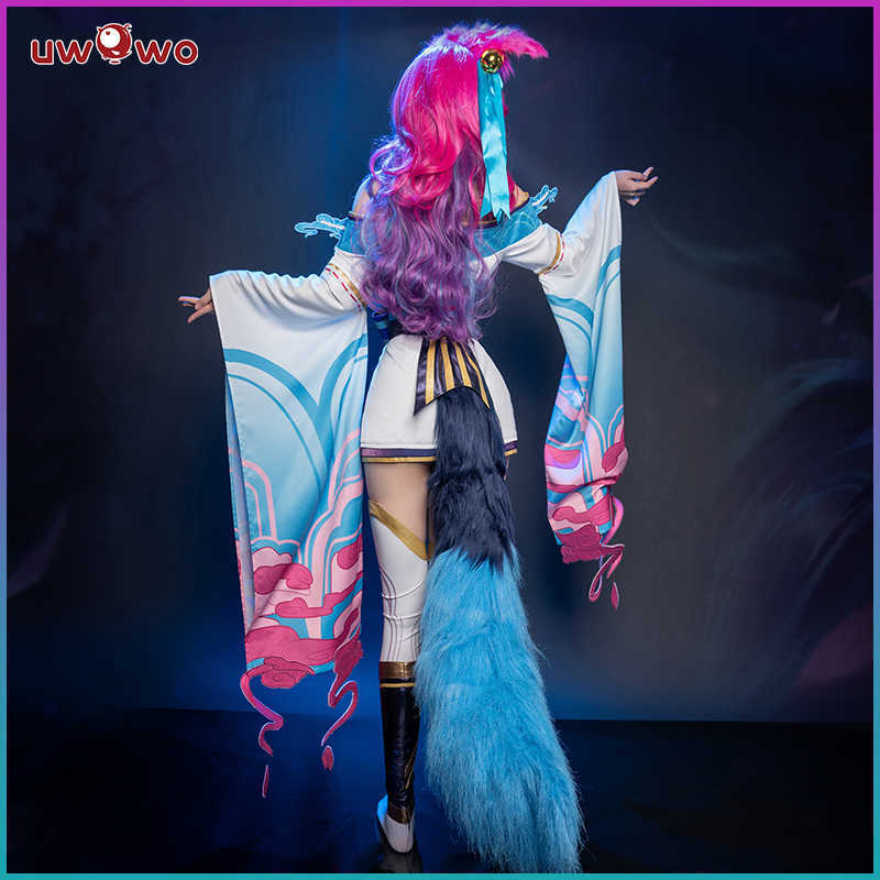 UWOWO Ahri LOL Cosplay Costume Spirit Blossom League of Legends Cosplay Outfits Hot Halloween Game Costumes G0925
