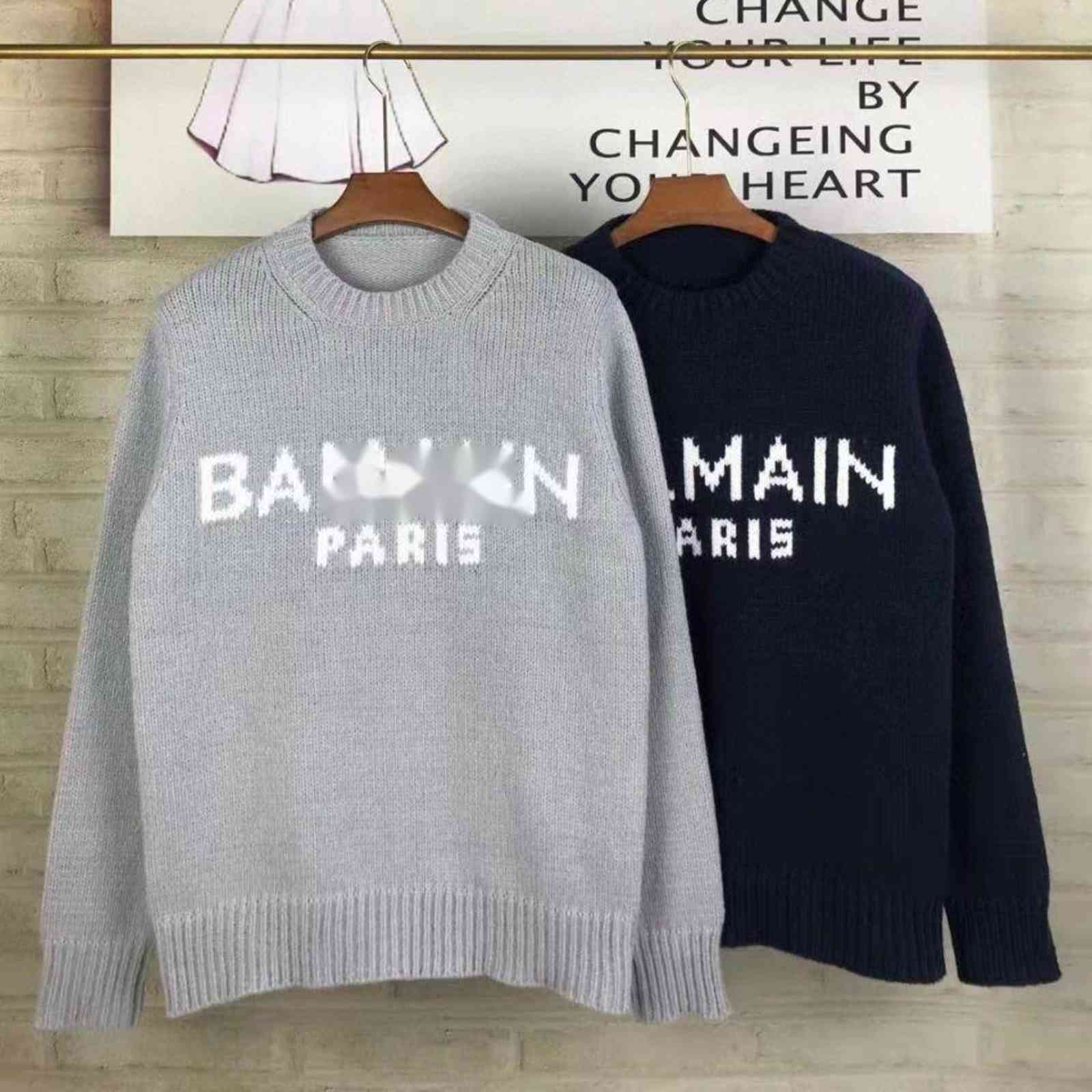 Fashion brand balman Paris letter basic fashion leisure autumn and winter thickened sweater men, F02 navy
Fashion brand balman Paris letter basic fashion leisure autumn and winter thickened sweater men, F02 navy