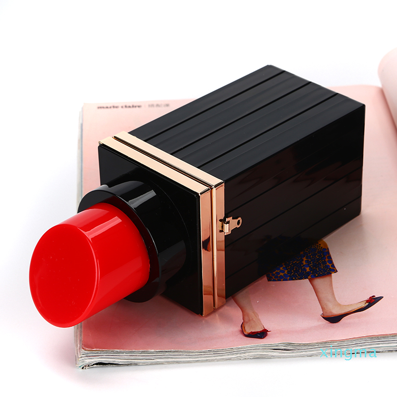 2022Factory Wholesale classic handmade acrylic evening bag lipstick clutch purse for wedding/banquet/party