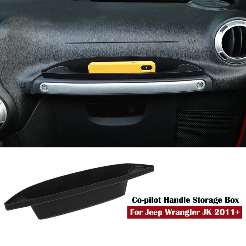 Black GrabTray Passenger Storage Tray Organizer Grab Handle Accessory Box for Jeep Wrangler JK JKU 2011-2017 ABS
Black GrabTray Passenger Storage Tray Organizer Grab Handle Accessory Box for Jeep Wrangler JK JKU 2011-2017 ABS