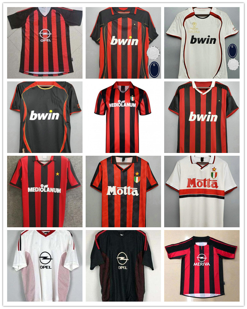 Retro Ac Milan Soccer Jerseys TOMORI IBRAHIMOVIC Kaka Baggio Ronaldo Maldini VAN BASTEN Pirlo Inzaghi Beckham Gullit Shevchenko Vintage Shir, Black;yellow
Retro Ac Milan Soccer Jerseys TOMORI IBRAHIMOVIC Kaka Baggio Ronaldo Maldini VAN BASTEN Pirlo Inzaghi Beckham Gullit Shevchenko Vintage Shir, Black;yellow
