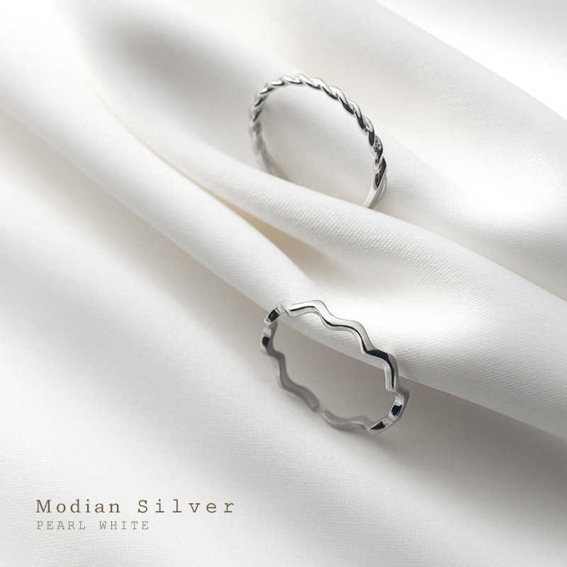 Trendy Sterling Silver 925 Two Style Slim Finger Ring for Women Geometric Wave Adjustable Fine Jewelry 210707
Trendy Sterling Silver 925 Two Style Slim Finger Ring for Women Geometric Wave Adjustable Fine Jewelry 210707