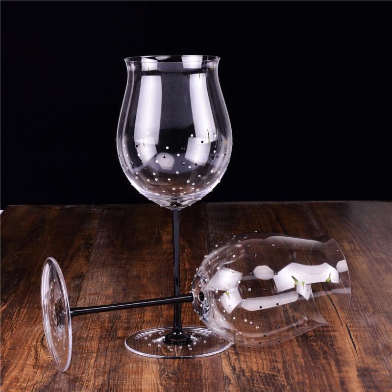 European Luxury Wine Glass Black Goblet Crystal Cup Diamond High Grade Creative Home Decoration Accessories Glasses
European Luxury Wine Glass Black Goblet Crystal Cup Diamond High Grade Creative Home Decoration Accessories Glasses