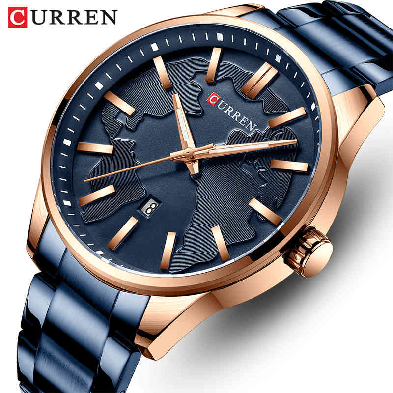 CURREN Men Watch Top Brand Luxury Quartz Mens Watches Steel Waterproof Business Wrist Watch Date Male Clock Relogio Masculino 210517, Silver black
CURREN Men Watch Top Brand Luxury Quartz Mens Watches Steel Waterproof Business Wrist Watch Date Male Clock Relogio Masculino 210517, Silver black