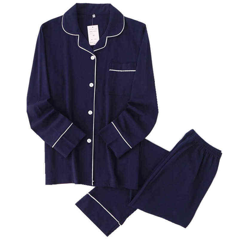 Casual couple Solid 100% cotton pajamas sets men autumn pijamas long-sleeve sleepwear men pijamas Japanese pyjamas for male 211111, Women navy
Casual couple Solid 100% cotton pajamas sets men autumn pijamas long-sleeve sleepwear men pijamas Japanese pyjamas for male 211111, Women navy