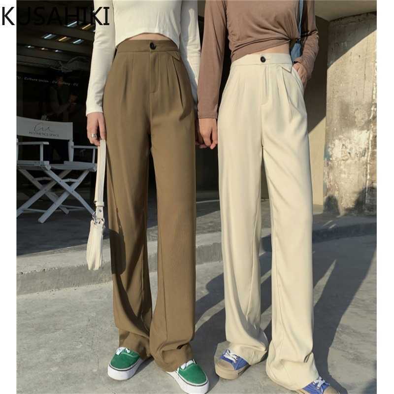 Elegant Causal Women Suit Pants Korean High Waist Long Trousers Spring Solid Straight Mujer 6F303 210603, Black
Elegant Causal Women Suit Pants Korean High Waist Long Trousers Spring Solid Straight Mujer 6F303 210603, Black