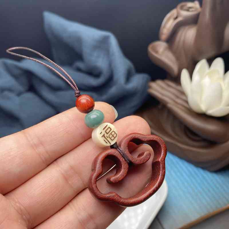 Key Rings Chinese Style Pendant Chain Lotus Root Personalized Creative Bag Hanging Tassel Jewelry