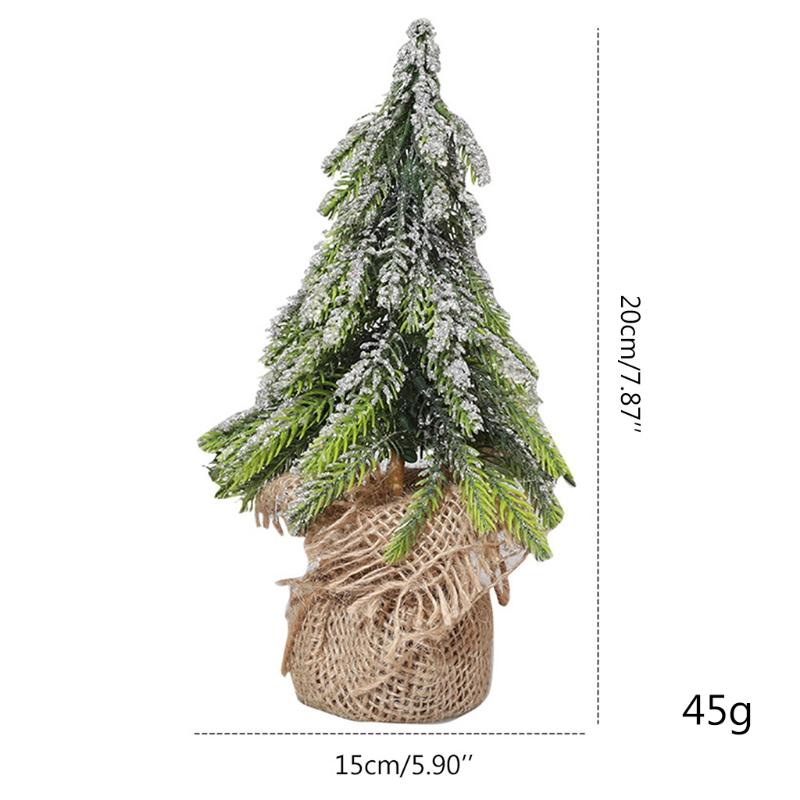 Christmas Decorations Desktop Miniature Snow Pine Tree Mini Trees Burlap Base Table Decor M68E
Christmas Decorations Desktop Miniature Snow Pine Tree Mini Trees Burlap Base Table Decor M68E