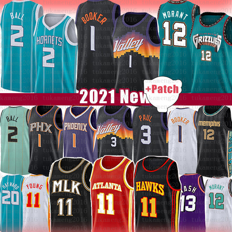 Devin Trae 1 Booker Chris Young Paul Basketball Jersey Ja LaMelo Morant Steve Ball Nash Atlanta Phoenix Hawks Suns Memphis Charlotte
Devin Trae 1 Booker Chris Young Paul Basketball Jersey Ja LaMelo Morant Steve Ball Nash Atlanta Phoenix Hawks Suns Memphis Charlotte