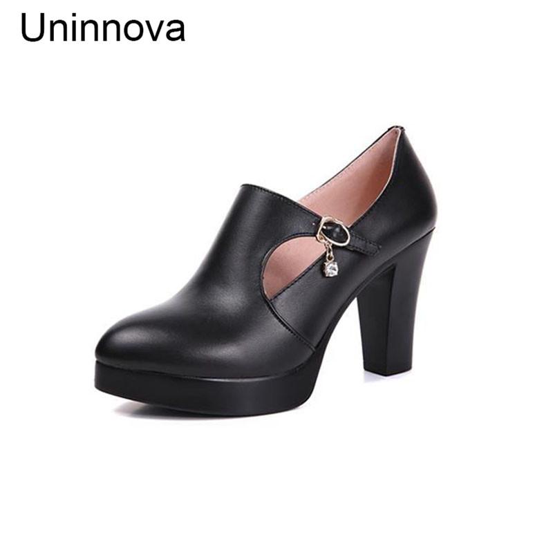 Dress Shoes Uninnova Super High Heels Women's Pointed Toe Comfortable Genuine Leather Office Work Black Pumps Plus Size 32-43 WP093
Dress Shoes Uninnova Super High Heels Women's Pointed Toe Comfortable Genuine Leather Office Work Black Pumps Plus Size 32-43 WP093