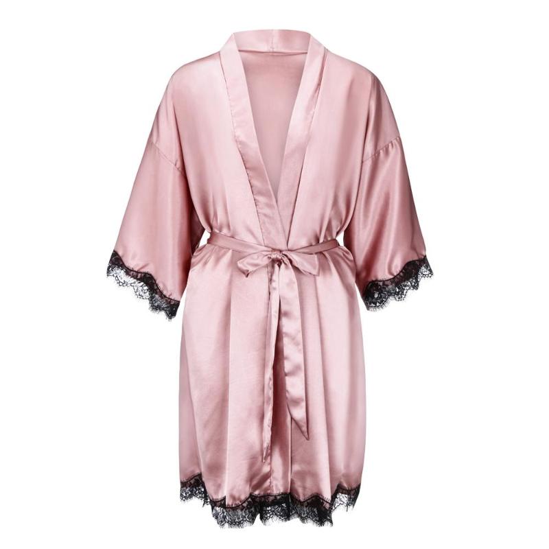Women' Sleepwear Satin Short Kimono Bridesmaids Lingerie Robes Luxury Female Bathrobes Ladies Dressing Gown, Green
Women' Sleepwear Satin Short Kimono Bridesmaids Lingerie Robes Luxury Female Bathrobes Ladies Dressing Gown, Green