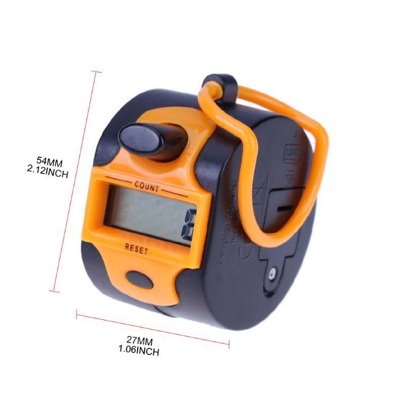 Digital Hand Teller 5 Digit Manual Print Clicker Led Backlight Recorder 40JA