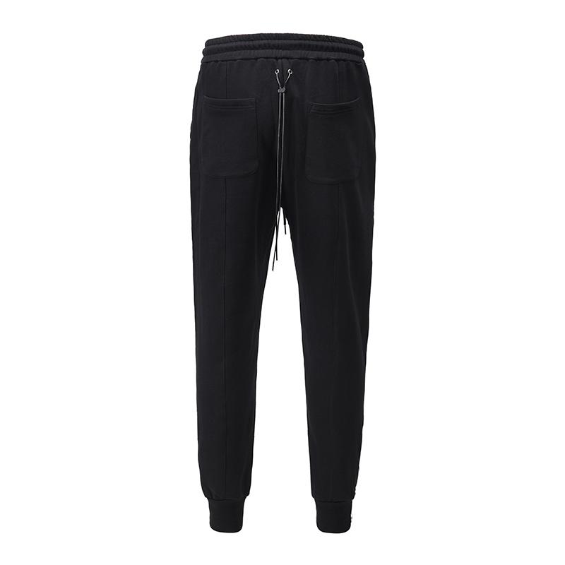 Ankle Zipper Jogger Sweatpants Mens Pockets Solid Baggy Casual Track Pants Streetwear Drawstring Boom Feet Loose Trousers Men's