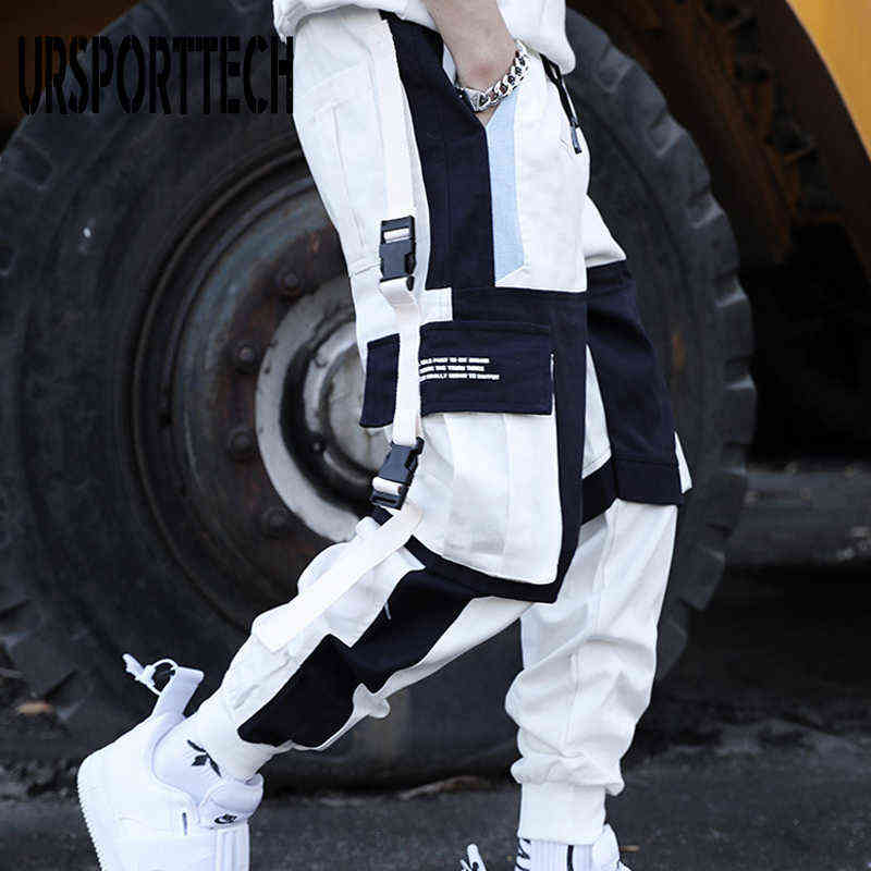 Cargo Men Pants Trousers Hip Hop Joggers Teenager Boys Pants Pocket Casual Techwear Harem Streetwear Student Trousers Sweatpants 211112