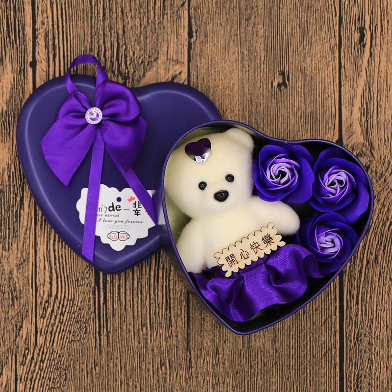Valentine's gift Lover Rose Flowers Rose Bouquet with Teddy Bear Birthday Metal Package Essential Oil Soap Flower
Valentine's gift Lover Rose Flowers Rose Bouquet with Teddy Bear Birthday Metal Package Essential Oil Soap Flower