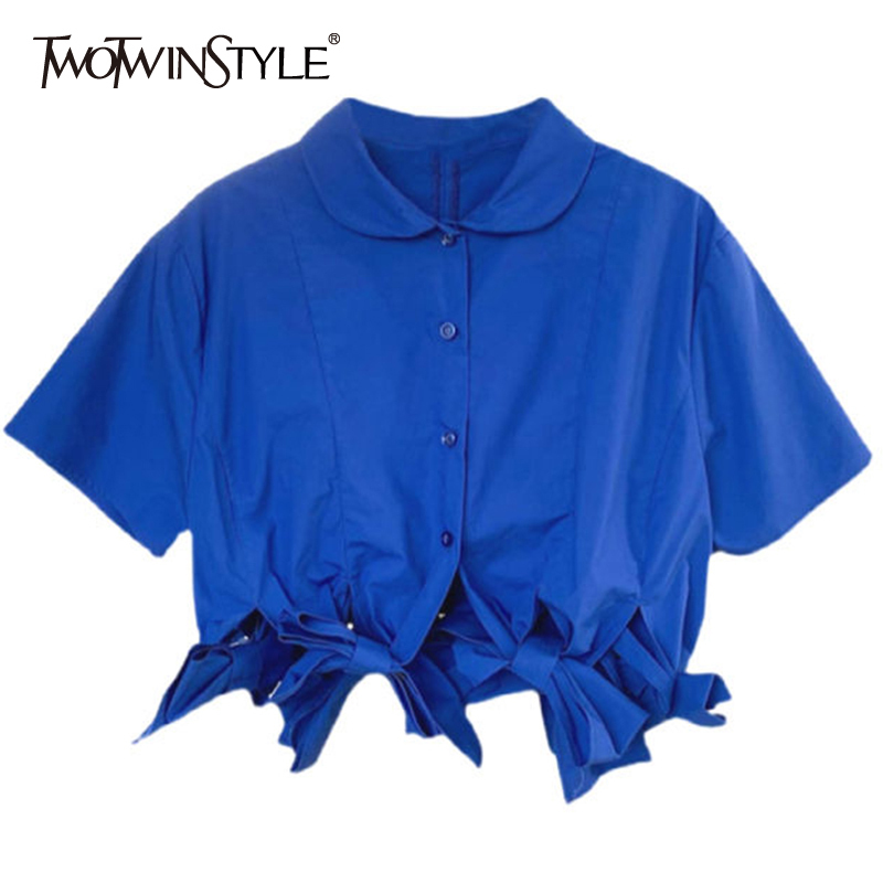 Blue Casual Shirts For Women Lapel Short Sleeve Patchwork Bowknot Korean Slim Blouses Female Summer Fashion Stylish 210524
Blue Casual Shirts For Women Lapel Short Sleeve Patchwork Bowknot Korean Slim Blouses Female Summer Fashion Stylish 210524