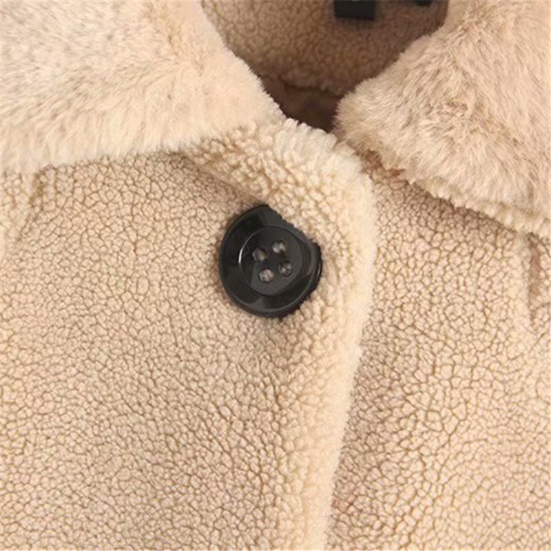 Women Faux Fur Coat Winter Warm Long Teddy Fashion Parka Lamb Jacket Female Casual Outwear 210515