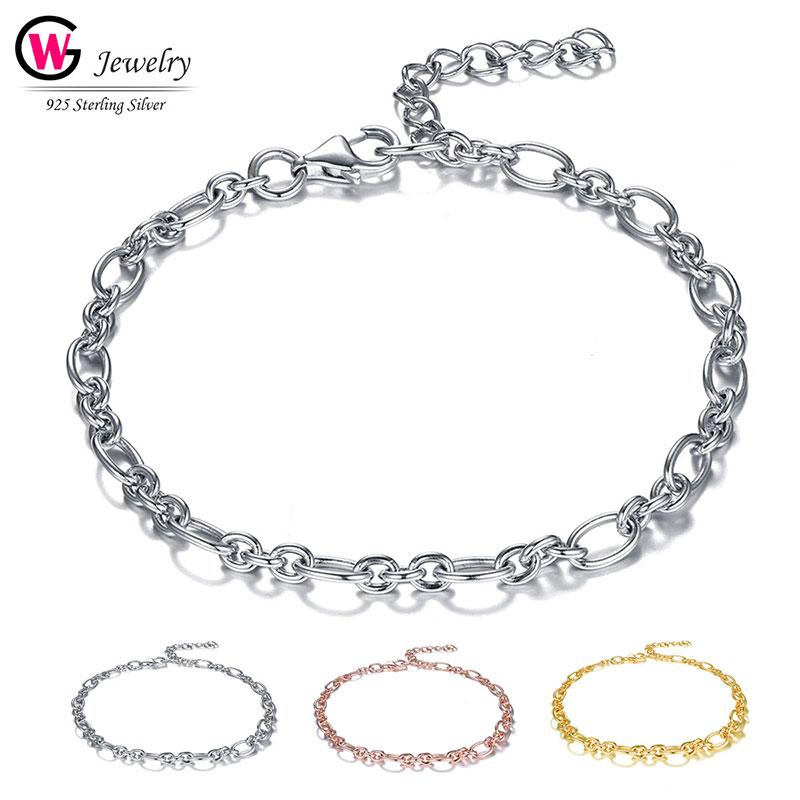 Fashion Jewelry Women Bracelets Men Gold Color 925 Silver Chain Snail Link Chains Basic Women's Bangles Gifts Link,, Black
Fashion Jewelry Women Bracelets Men Gold Color 925 Silver Chain Snail Link Chains Basic Women's Bangles Gifts Link,, Black