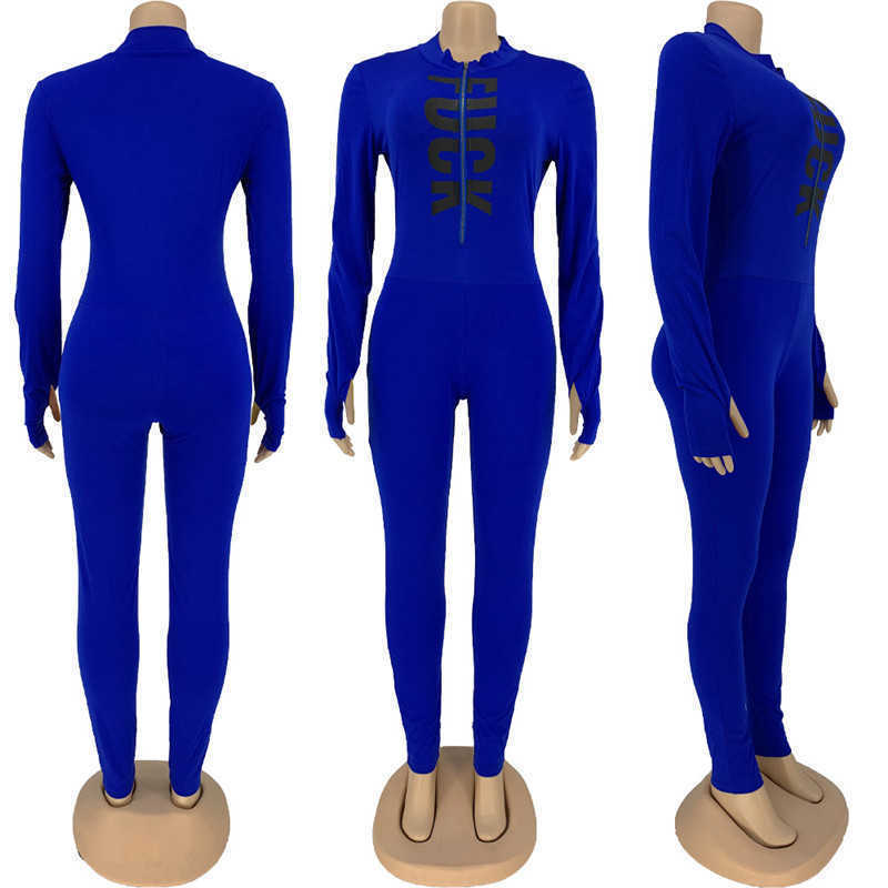 Plus size 2X fall winter Women long sleeve Jumpsuits fashion Rompers sexy skinny bodysuits Casual solid color overalls night clubs wear