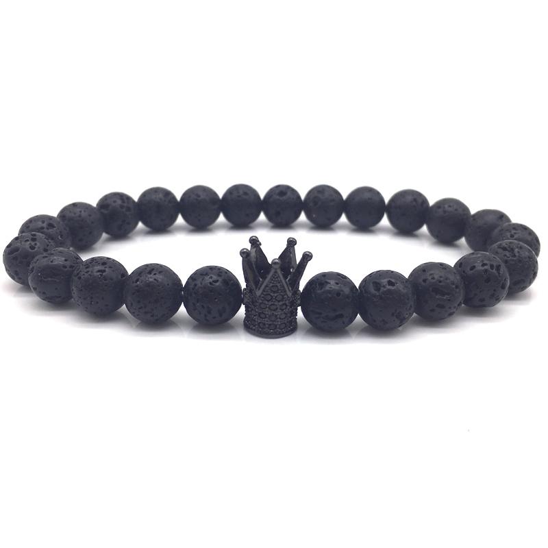 Beaded, Strands 2021 Fashion Crown Charm Bracelet Men Luxury Pave Cubic Zirconia Lava Stone Bead For Jewelry Gift
Beaded, Strands 2021 Fashion Crown Charm Bracelet Men Luxury Pave Cubic Zirconia Lava Stone Bead For Jewelry Gift