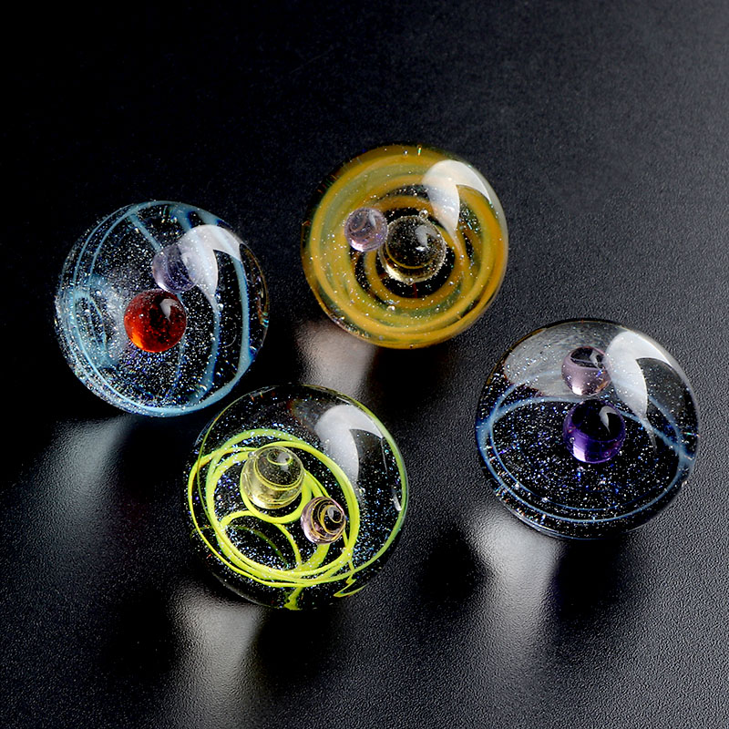 

Universe Galaxy Space Terp Slurpers Pearls 22mm OD Glass Marbles Smoking Accessories For Quartz Banger Nails Water Bong Dab Rigs
