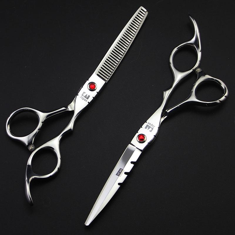 Hair Scissors 6.0inch Profissional Hairdressing Cutting Set Barber Shears High Quality Salon For