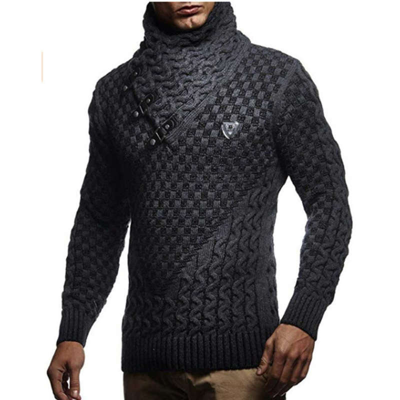 Hedging Turtleneck Sweater Men Warm Pullover Black Sweaters Mans Clothes Casual Knitwear Slim Winter Sweater De Hombre 210929