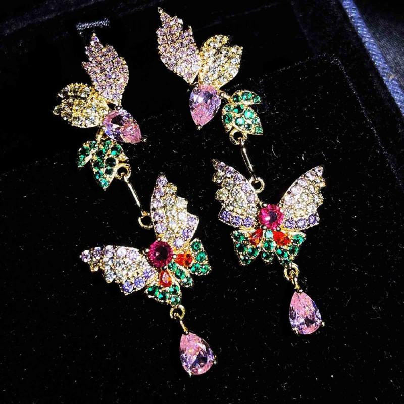 Stud Fairy Butterfly Water Drop Earrings All-Match Dinner Wedding Dress Real 100% 14K Gold Filled, Golden;silver
Stud Fairy Butterfly Water Drop Earrings All-Match Dinner Wedding Dress Real 100% 14K Gold Filled, Golden;silver