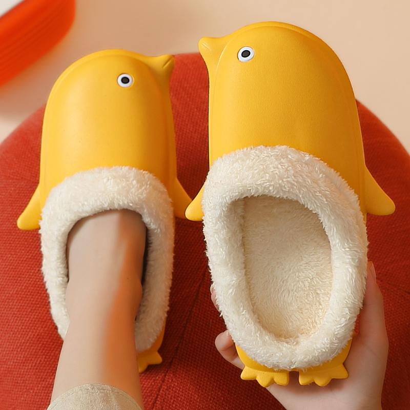 Slippers Cartoon Women Winter Penguin PU Leather Furry Fur Indoor Soft Warm Cotton Couples Shoes Home Slides, Black
Slippers Cartoon Women Winter Penguin PU Leather Furry Fur Indoor Soft Warm Cotton Couples Shoes Home Slides, Black