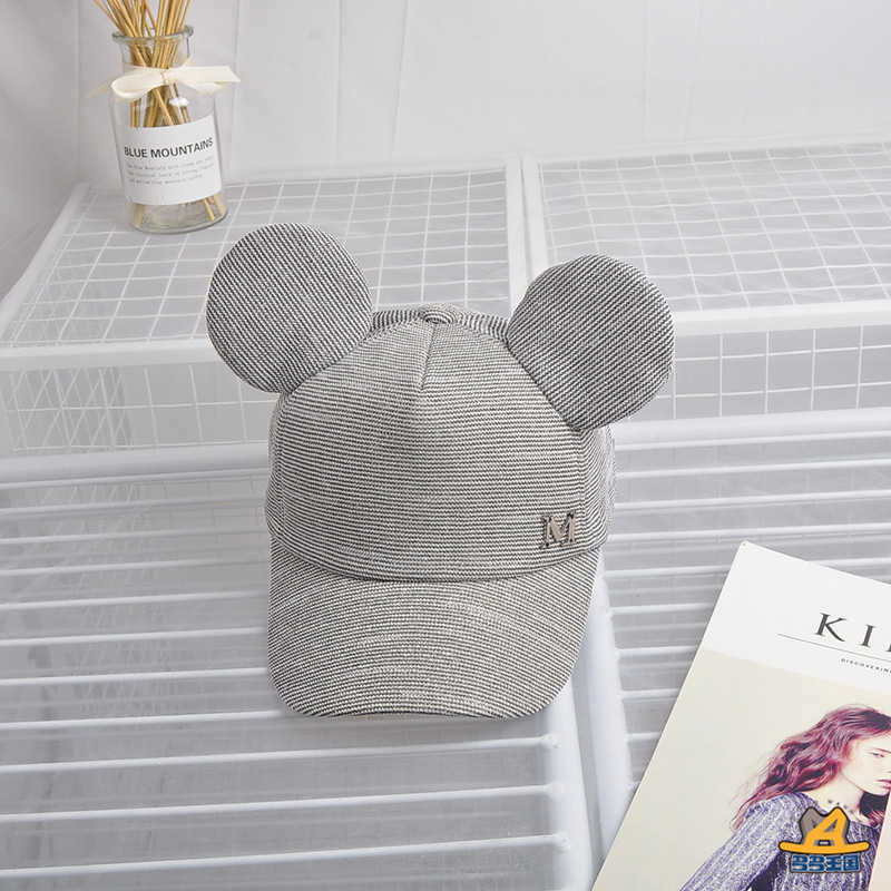 Kids Sun Caps Big Ears M Lettered Children Baseball Cap Baby Boy Hat Baby Girl Summer Hats 211023