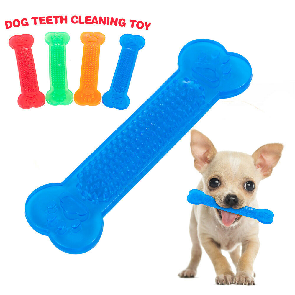 Dog Chew Toys Rubber Toy Bone Aggressive House Toothbrush Doggie Puppy Teeth Care for Pet Accessories