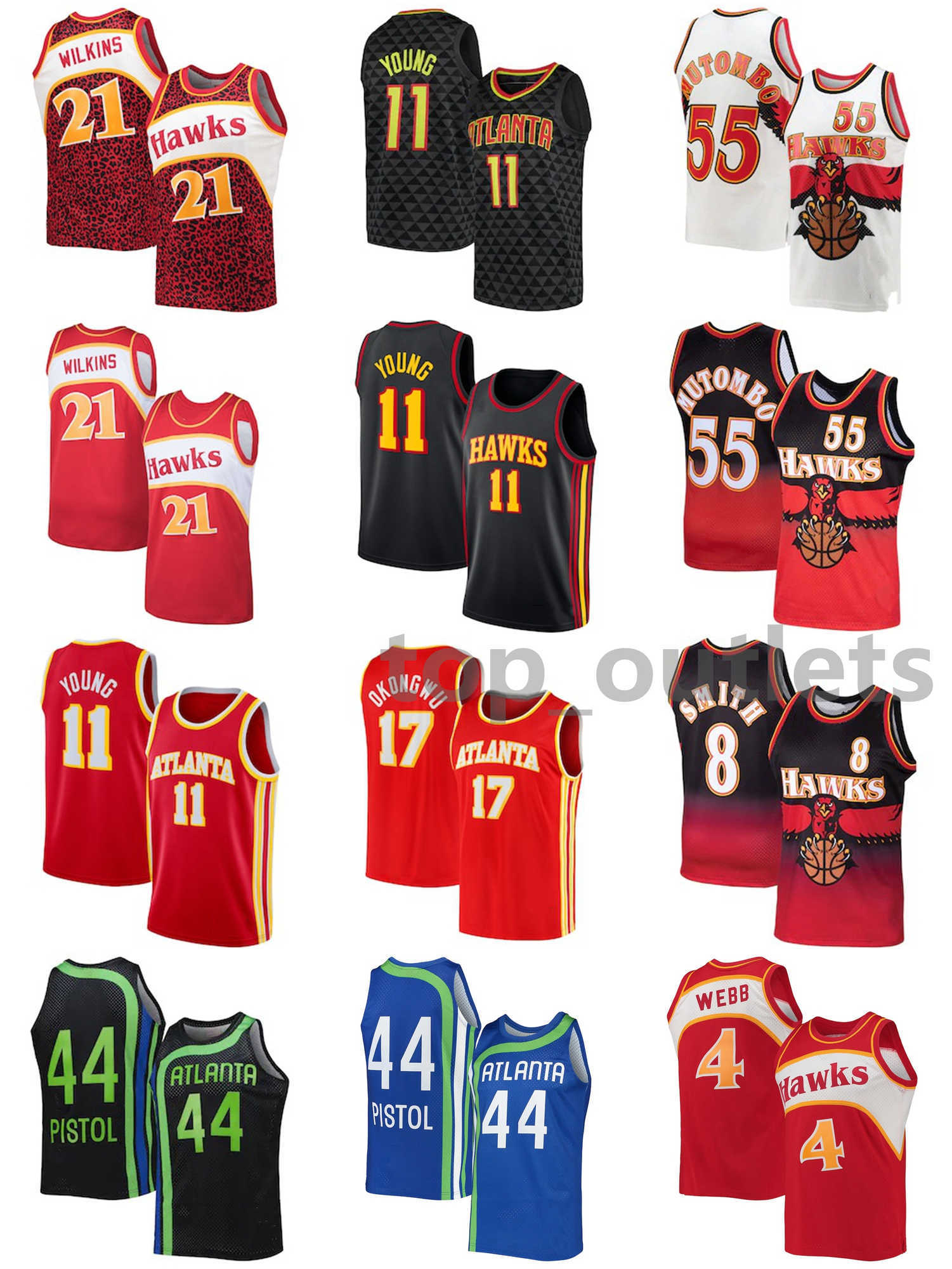 Hawks Basketball Jerseys Trae Young Jersey Steve Smith Dominique Wilkins Pete Maravich Spud Webb Dikembe Mutombo Cam Reddish Mesh Stitched Size S- Breathable, As photo
Hawks Basketball Jerseys Trae Young Jersey Steve Smith Dominique Wilkins Pete Maravich Spud Webb Dikembe Mutombo Cam Reddish Mesh Stitched Size S- Breathable, As photo