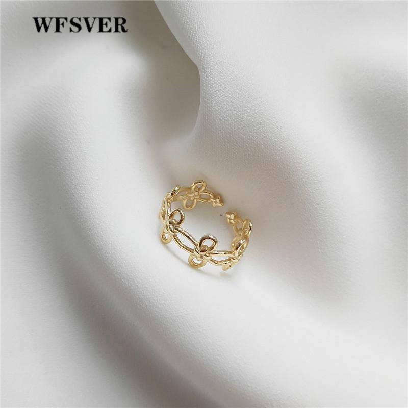 Cluster Rings WFSVER Women Gold Color 925 Sterling Silver Ring Korea Style Chain Flower Openwork Opening Adjustable Fine Jewelry Gift, Golden;silver
Cluster Rings WFSVER Women Gold Color 925 Sterling Silver Ring Korea Style Chain Flower Openwork Opening Adjustable Fine Jewelry Gift, Golden;silver
