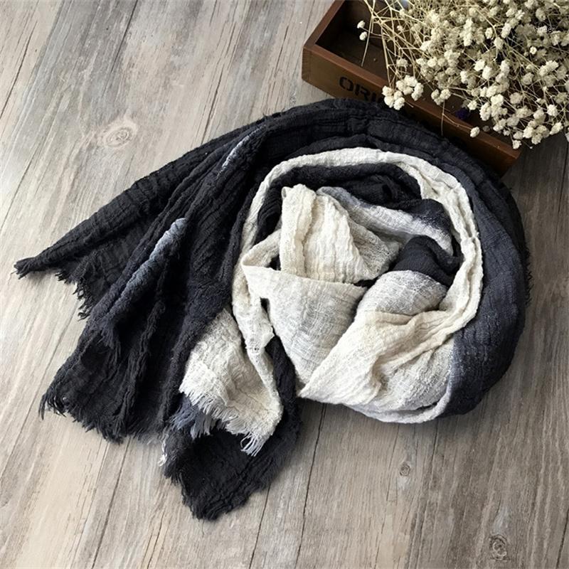 Scarves Japanese Style Cotton Linen Winter Scarf Unisex Big Size Gradient Men Tie-dye Artistic Women Soft Tassel Bufandas, Blue;gray
Scarves Japanese Style Cotton Linen Winter Scarf Unisex Big Size Gradient Men Tie-dye Artistic Women Soft Tassel Bufandas, Blue;gray