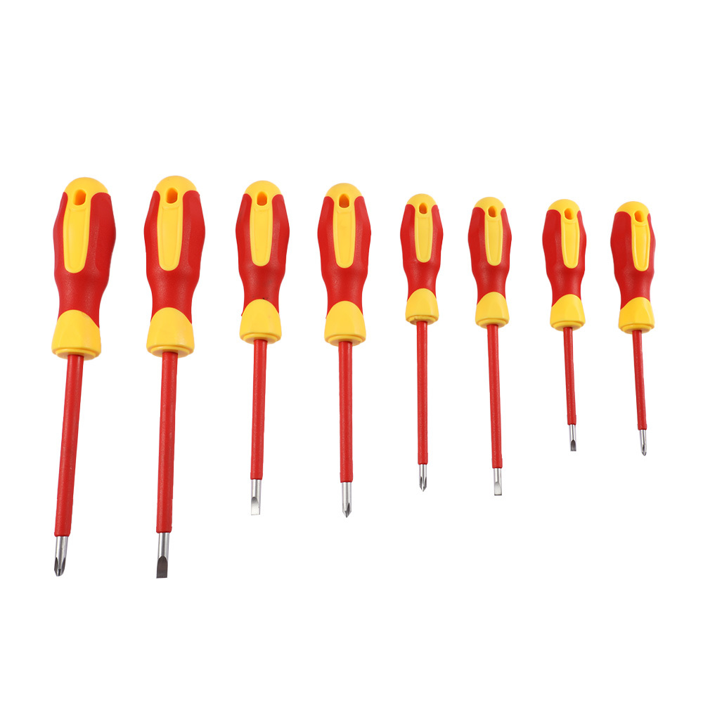 8Pcs Insulated Screwdriver Set Slotted Torx Magnetic Screwdriver Bits Double End Phillips Screw Bit Set For Electricians Tools