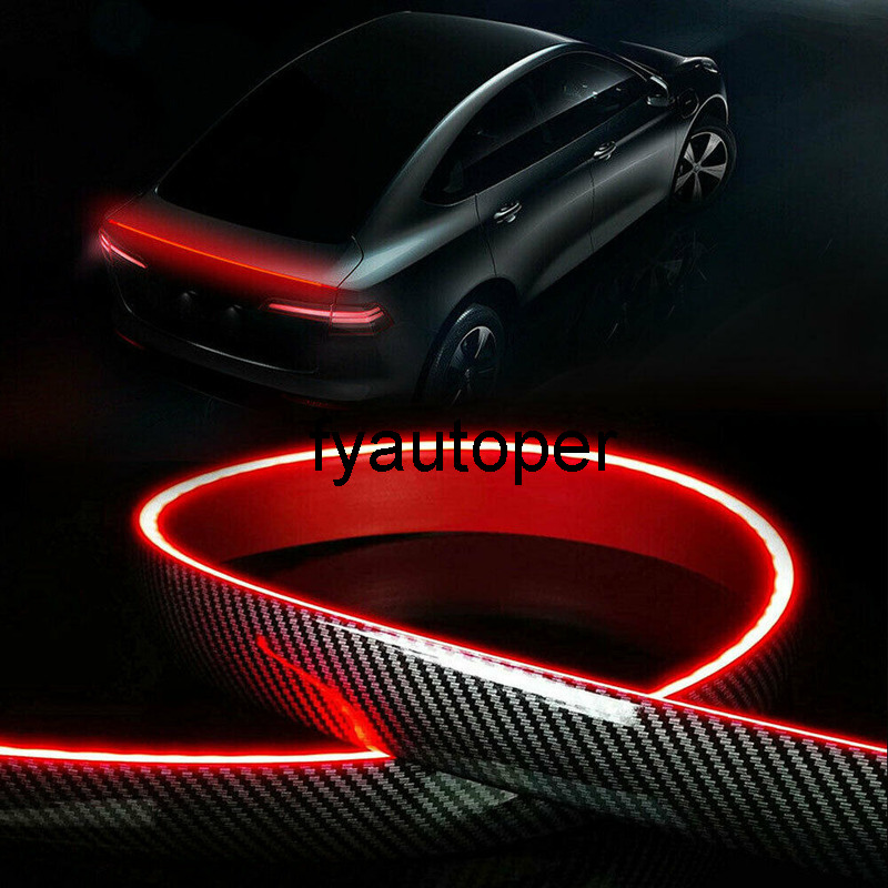 Universal Carbon Fiber LED Car Tuning Tail Brake Light Strip Rear Trunk Roof Spoiler Lip Tail Lid Exterior Parts Car Accessories
Universal Carbon Fiber LED Car Tuning Tail Brake Light Strip Rear Trunk Roof Spoiler Lip Tail Lid Exterior Parts Car Accessories
