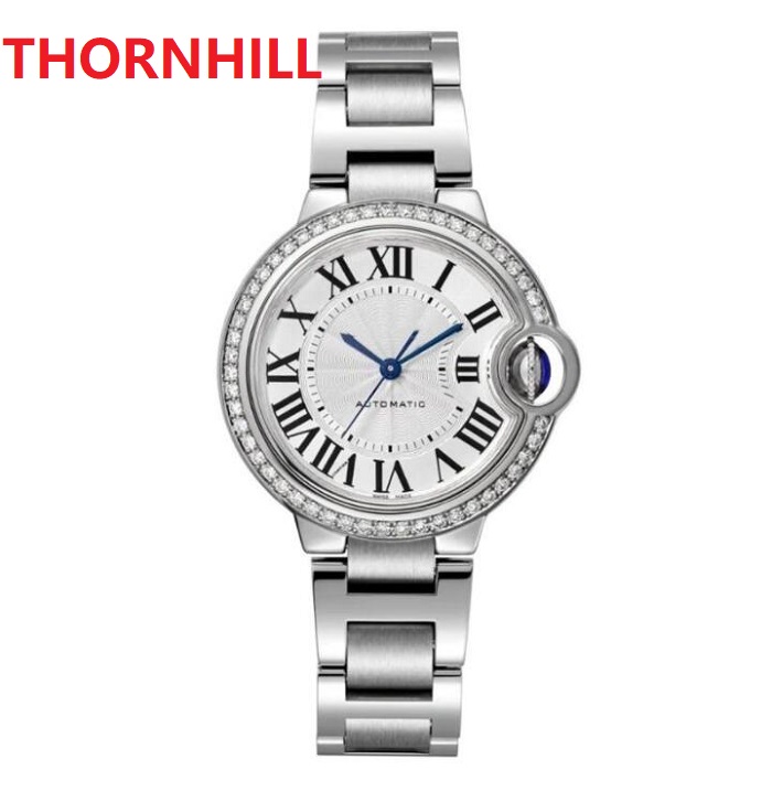 Fully automatic mechanical motion inlaid diamonds exquisite watches women men 316L stainless steel genuine leather Sweeping Classic Wristwatches reloj de lujo, As pic
Fully automatic mechanical motion inlaid diamonds exquisite watches women men 316L stainless steel genuine leather Sweeping Classic Wristwatches reloj de lujo, As pic