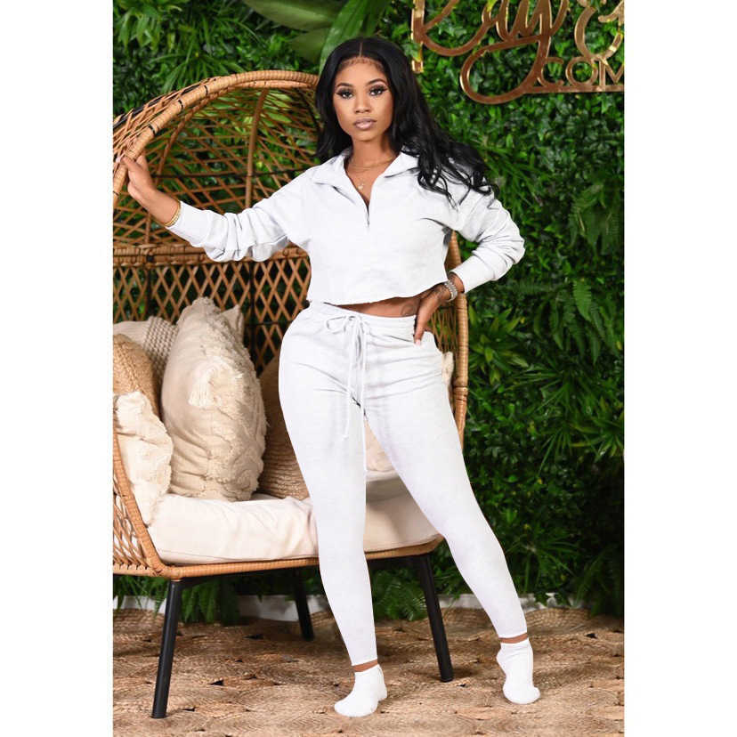 Designers Women Clothes pants 2023 two piece set with cotton sweater fabric autumn winter long sleeve