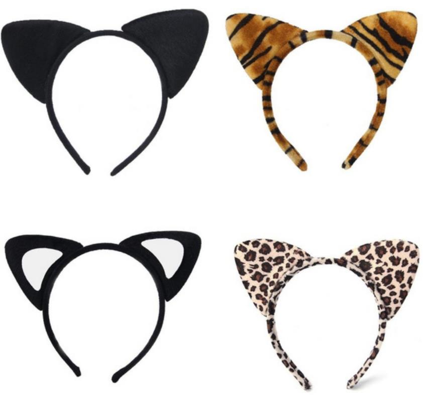 Cosplay Ear Headband Costume Accessories for Animal Theme Birthday Party Favor Adults Kids Cartoon Plush Hair Band Dress-up Photo Booth Props